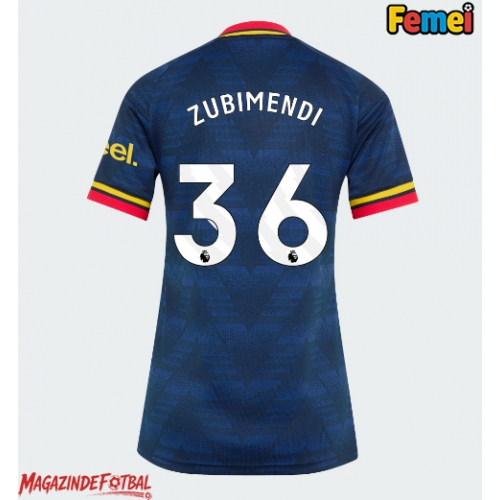Arsenal Martin Zubimendi #36 Tricou Fotbal Replică 2026-27 Femei Deplasare Arsenal Martin Zubimendi #36 Tricou Fotbal Replică 2026-27 Femei Deplasare